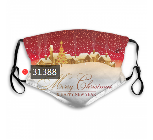 2020 Merry Christmas Dust mask with filter 35->mlb dust mask->Sports Accessory
